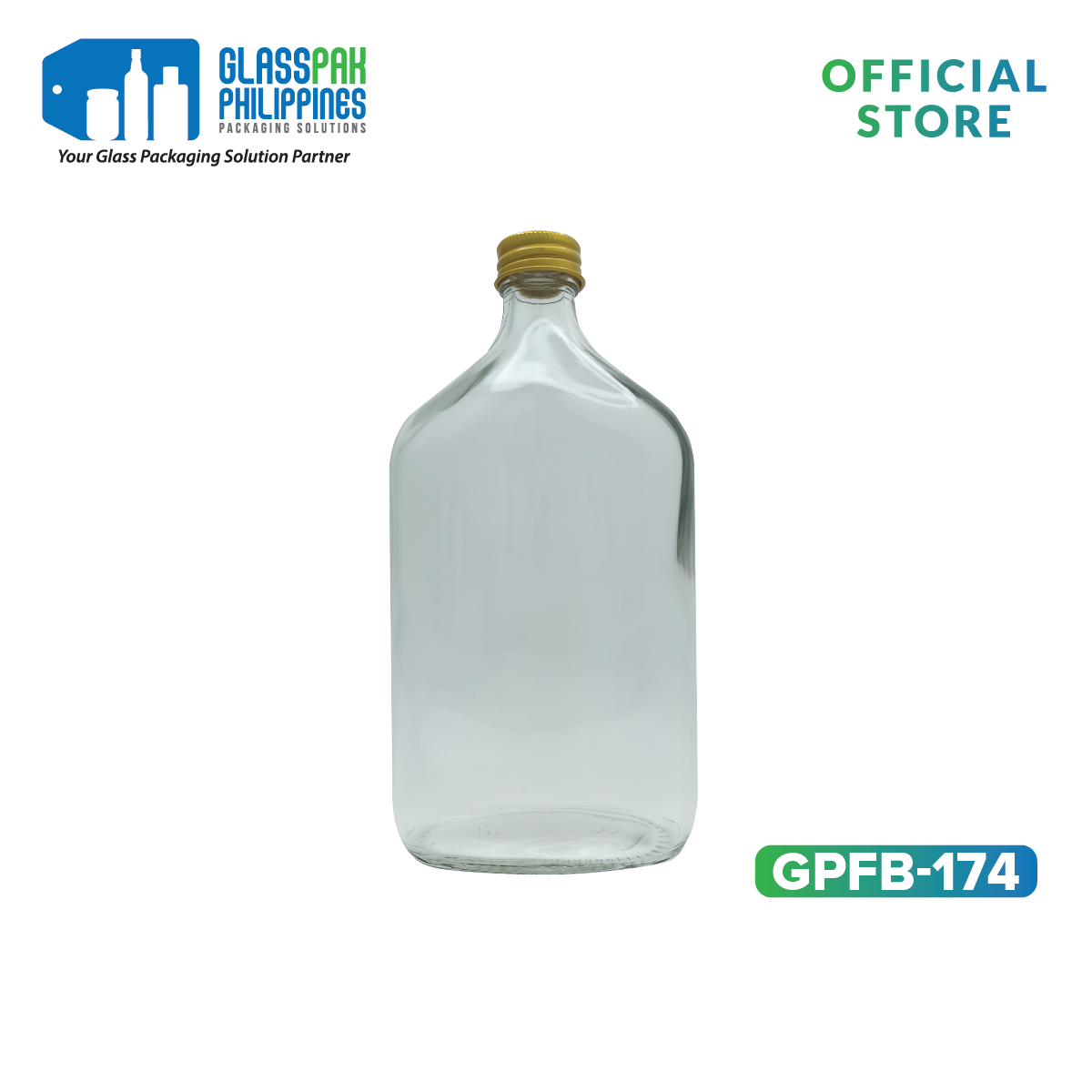 6 Pcs 500ML Black Gold Silver Lid Clear Empty Glass Bottle Lapat Tanduay Bottle with Cap Leak