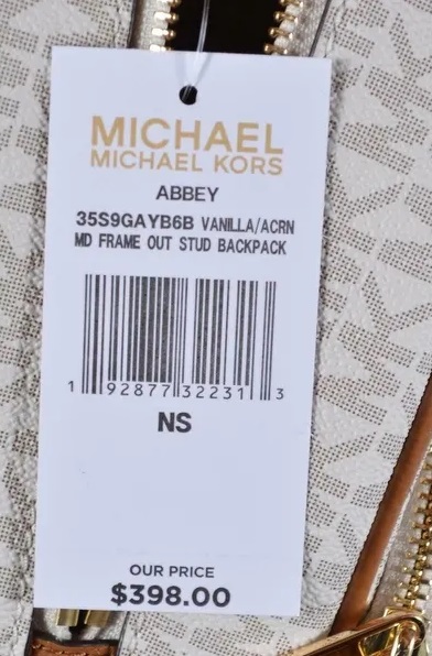 Michael Kors Abbey Medium Frame Out Stud Backpack Brown/Acorn | Lazada