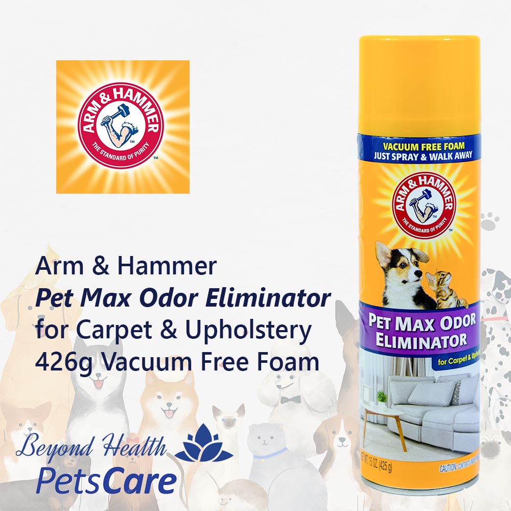 Arm & Hammer Pet Max Odor Eliminator Vacuum Free™ Foam 425g for Carpet and Upholstery Vacuum