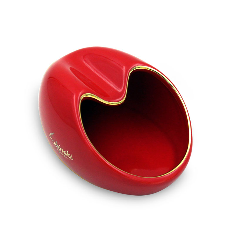 Lubinski refined creative cigar ashtray ceramic small single oval cigar