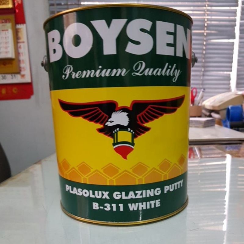 B-311 BOYSEN PLASOLUX GLAZING PUTTY 1 GAL | Lazada PH