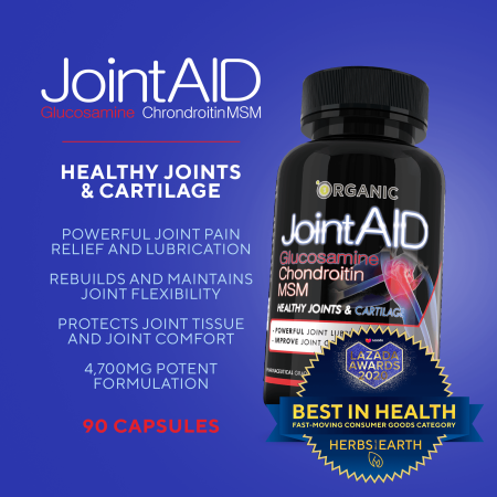 Joint Aid Pain Relief Supplement, 90 caps, Made in USA