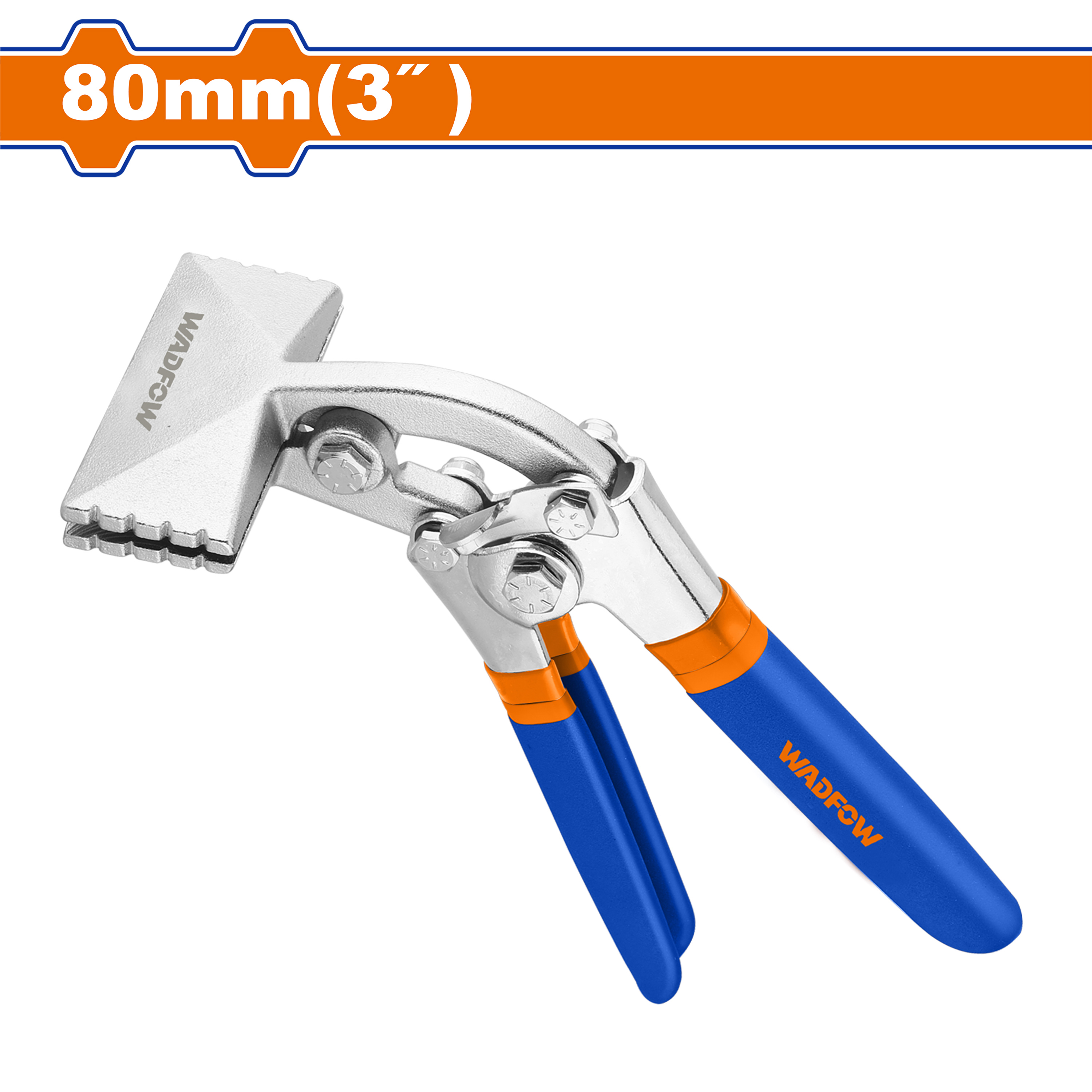 Wadfow 80mm(3") OFFSet Jaw hand seamer w/ comfortable soft handle