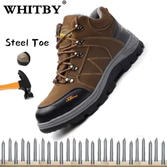 lightweight breathable steel toe boots