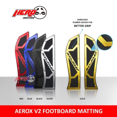 hot rox V2 2021 Matting Footboard Alloy AntiSlip Rubber Made In Thailand
