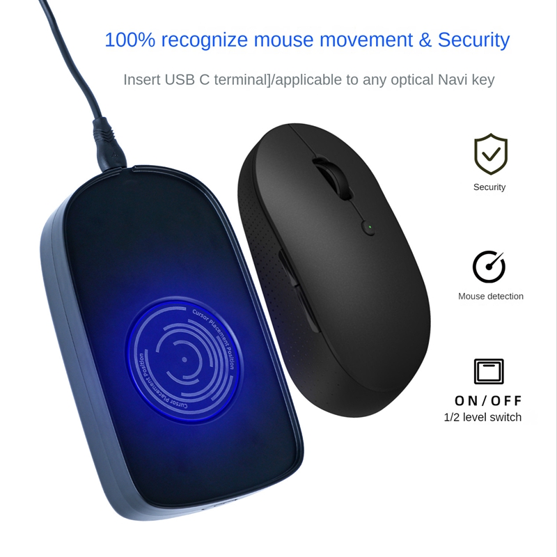 Jiggler USB Mouse Mover Mouse Mouse Movement Simulator with ON/OFF Switch for Computer Awakening, Keeps PC Active