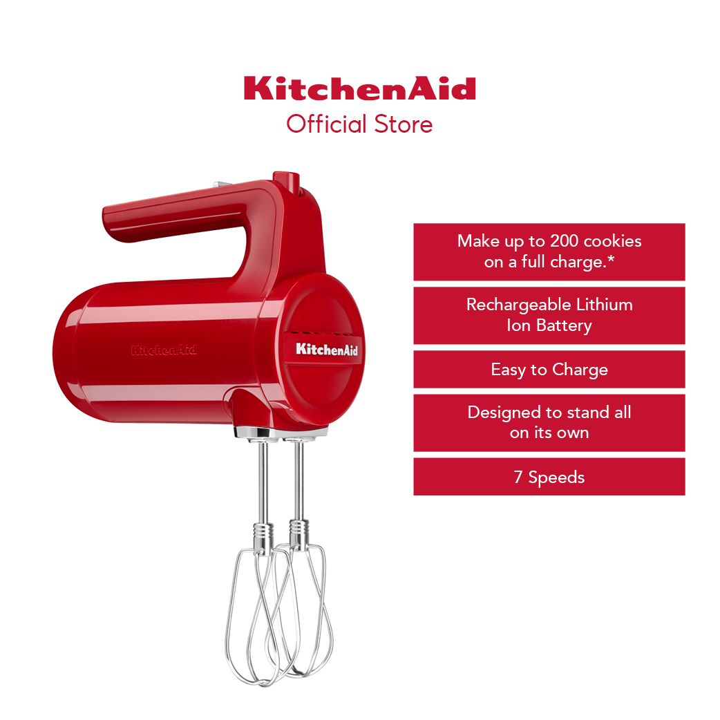 KitchenAid 7-Speed Cordless Hand Mixer | White
