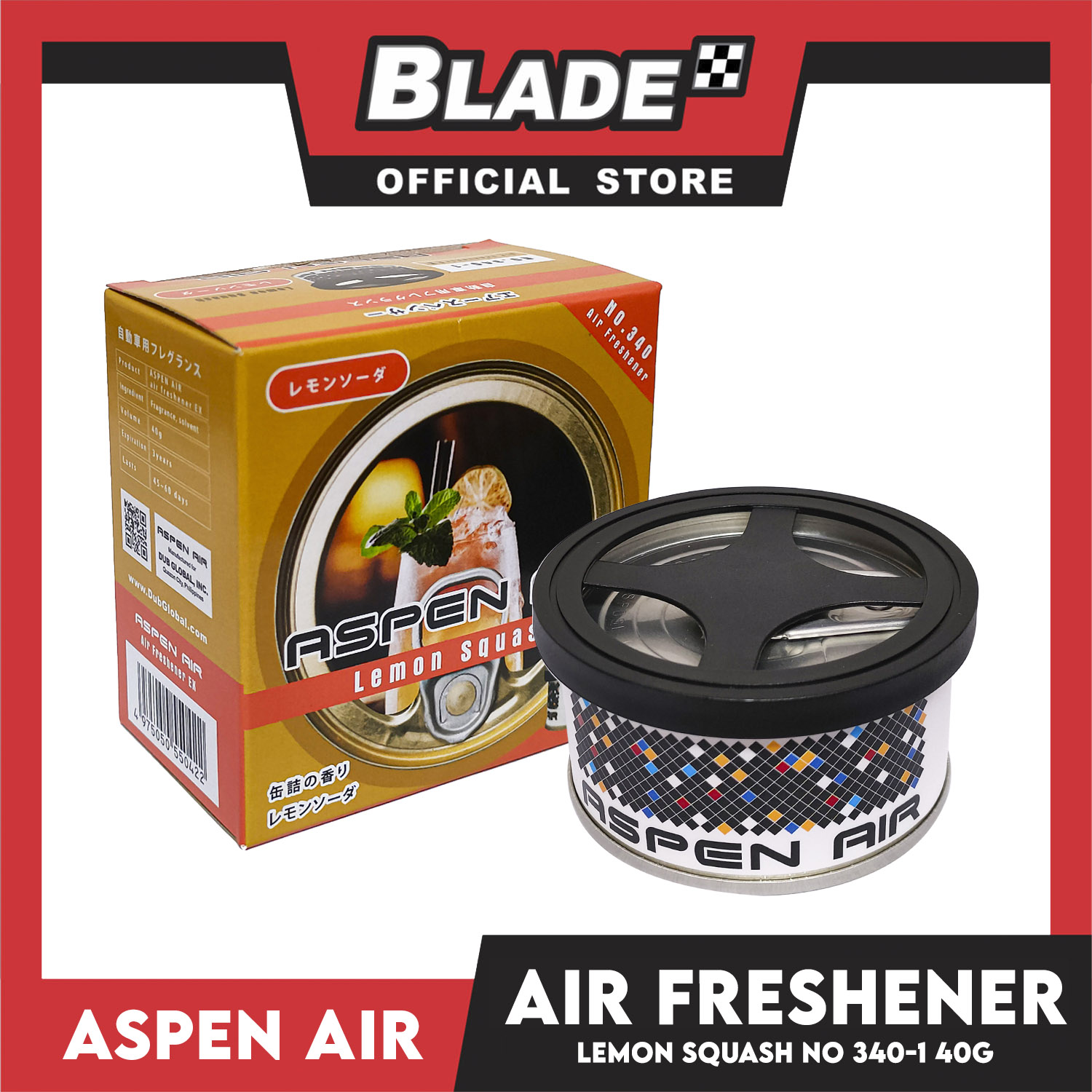Aspen Air Lemon Squash 40g Car Air Freshener Cartridge No.3401