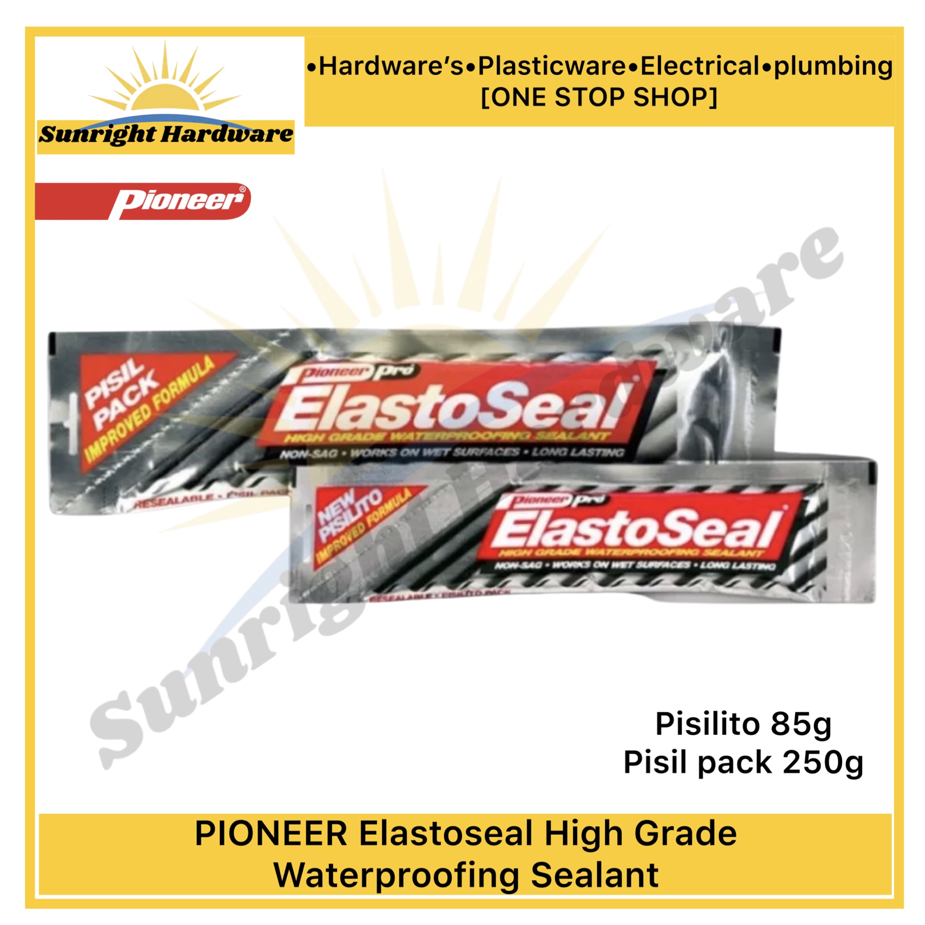 PIONEER ElastoSeal High Grade Waterproofing Sealant Pisilito 85g / 250g