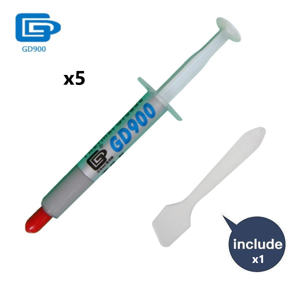 GD900 High Performance Thermal Paste. 5 pieces with spreader. gd900 ...