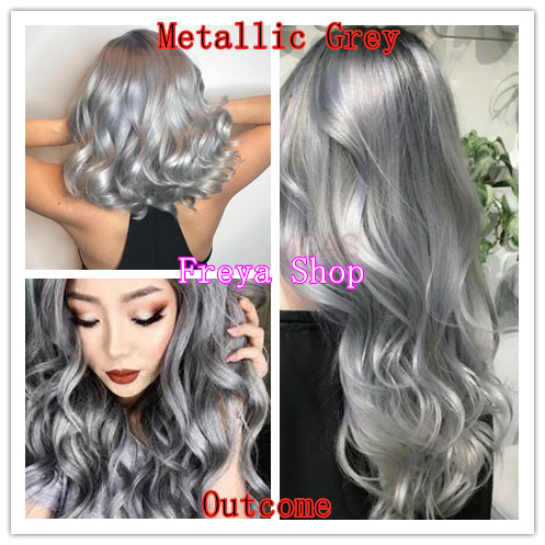 Bremod Hair Color -9.01 Metallic Gray / Metallic Grey with Oxidant ...