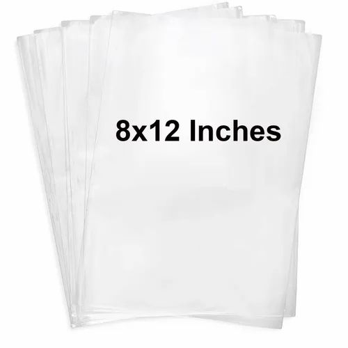 5 x 7 inch Clear PP plastic without adhesive for packaging (100pcs