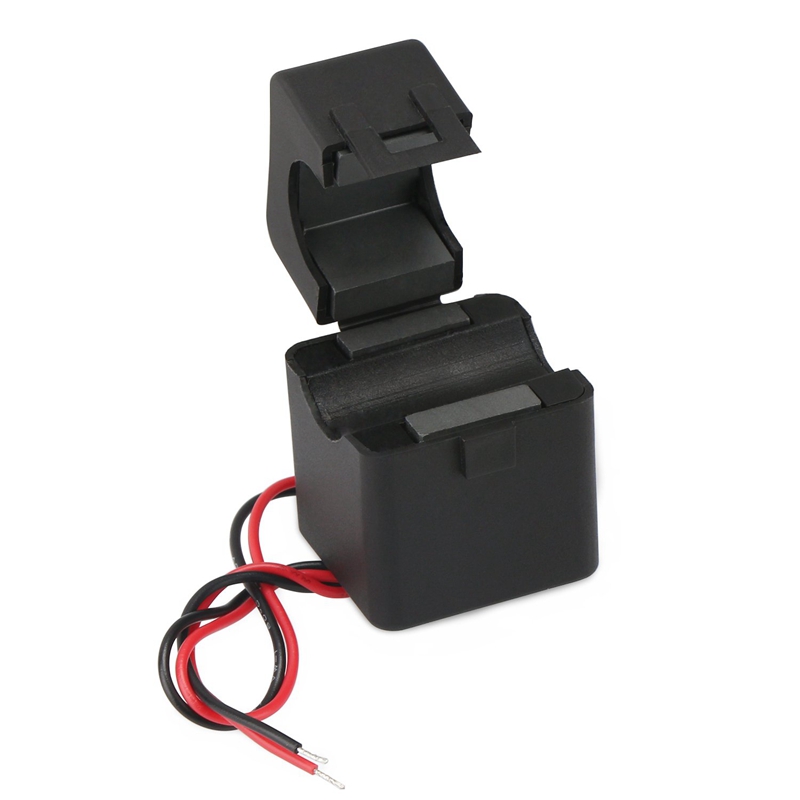 Current Transformer,100A 100MA AC Current Sensor, Split Core Amp Transformer Sensing Relay, Mini Clip-On Easy to Install CT Without Power Off