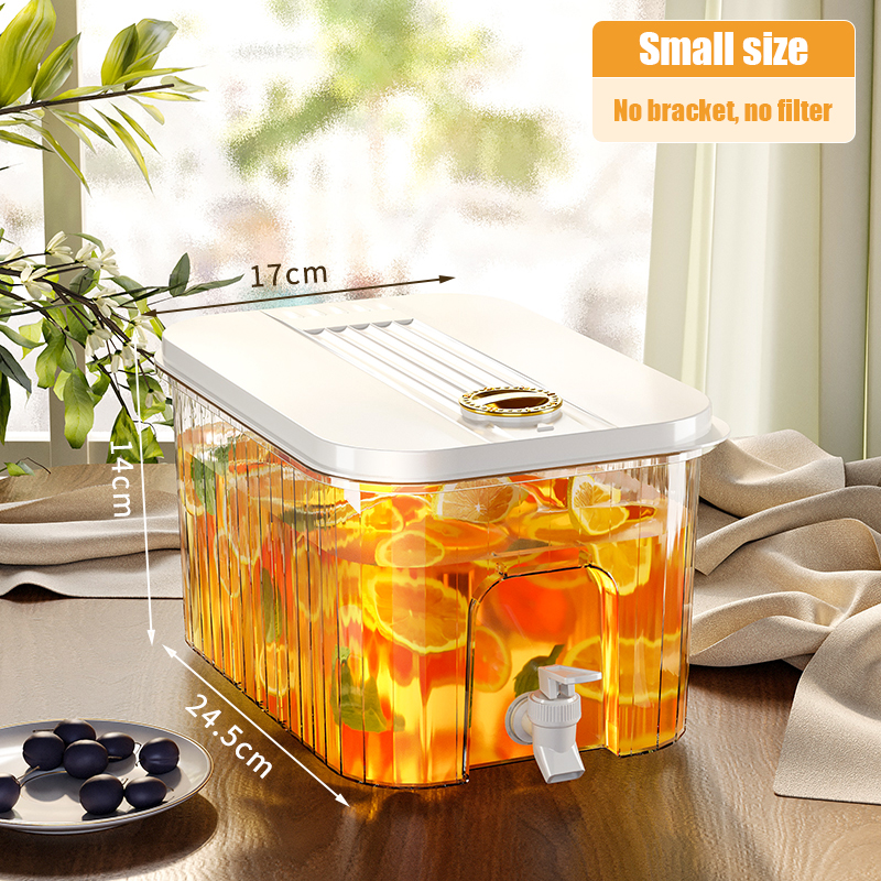 Capacity Beverage Dispenser Refrigerator Bucket With Faucet Plastic ...