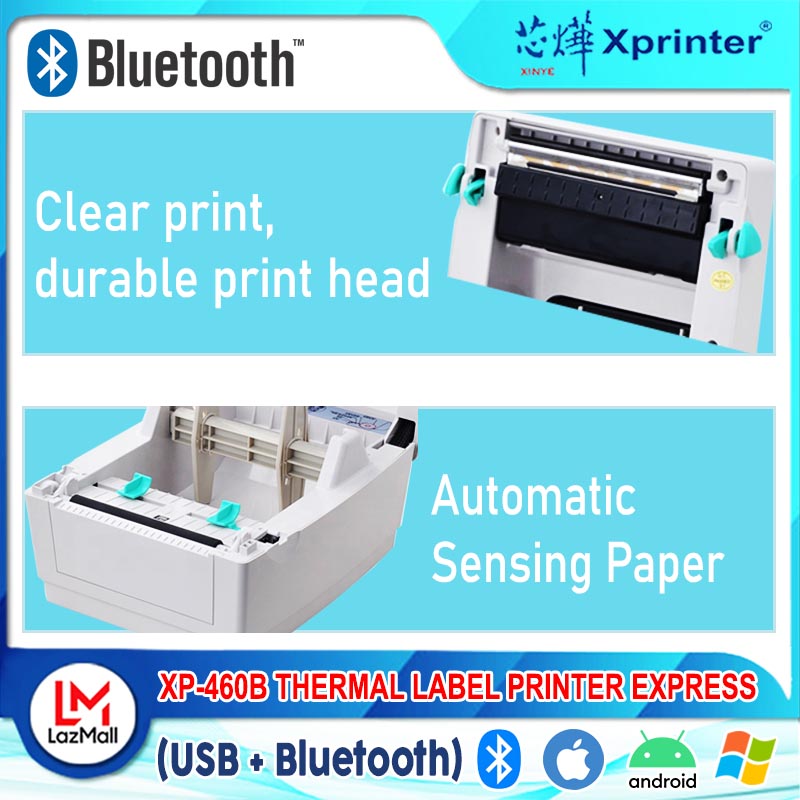 Xprinter XP460B Thermal Label Printer Express for Waybill (BLUETOOTH + USB) review and price