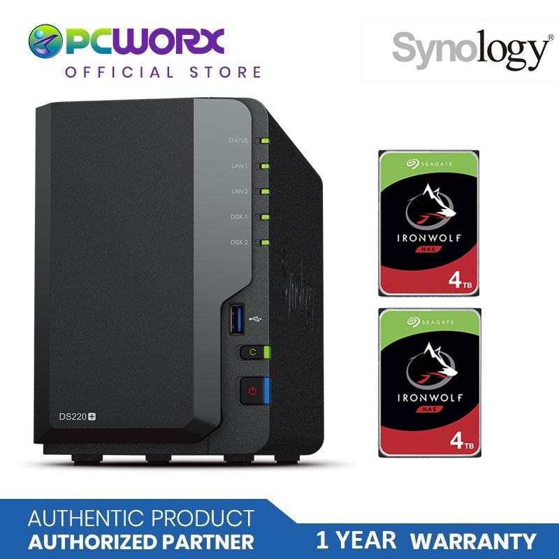 Synology DS220 Seagate IronWolf 4TBx2 タブレット | suitmenstore.com