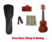 Mahogany Ukulele Kit with Free Accessories - Hawaiian Mini Guitar