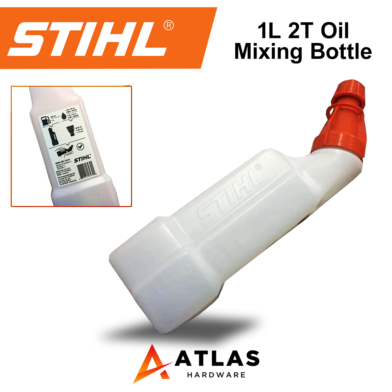 STIHL Petrol Mixing Bottle 1L w/ built in measuring cup Lazada PH