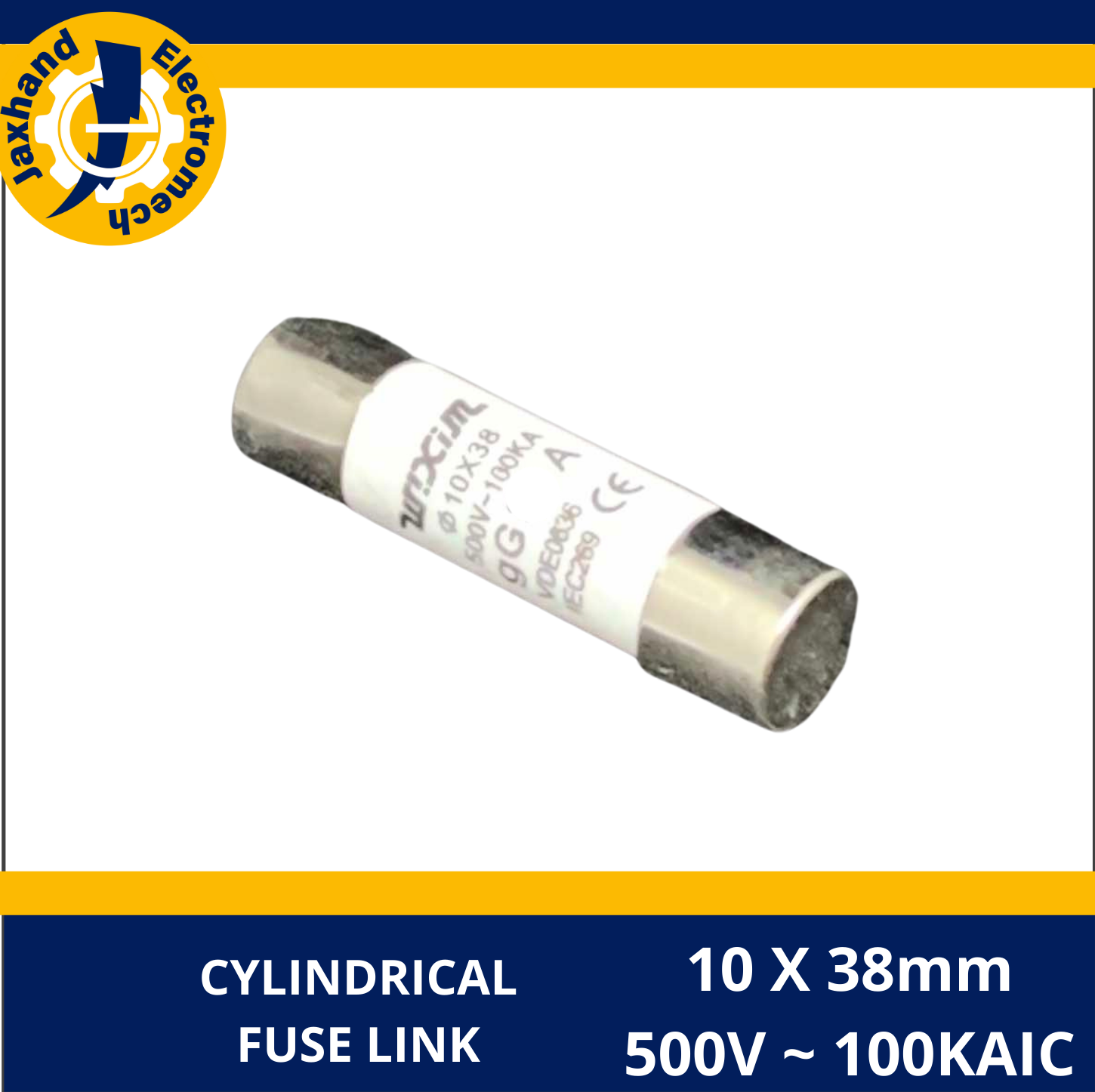 Cylindrical Fuse Link 10x38mm 500V, 100KAIC Lazada PH