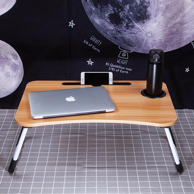 Top H Foldable Lazy Bed Desk Portable Mainstays Laptop Wooden