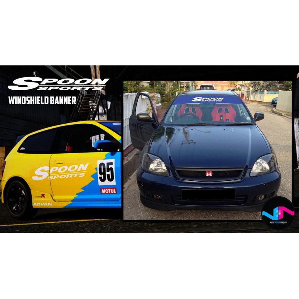 Spoon Sports Windshield Banner Lazada PH