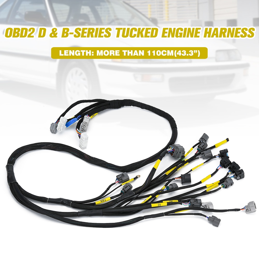 Tucked Engine Harness For 9200 Honda Civic Integra B16 B18 D16 EK EG