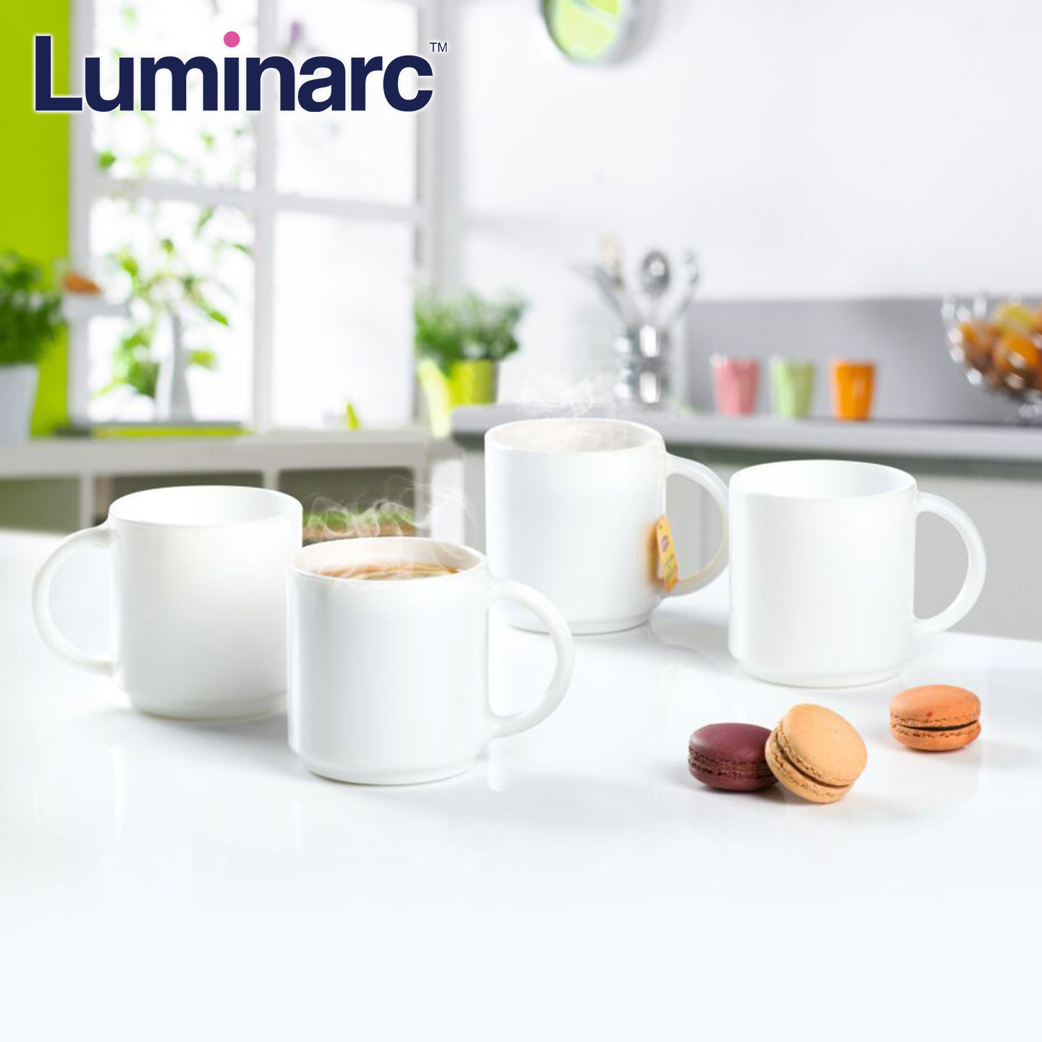 Luminarc P8675 Everyday 34cl White Opal Coffee Mug Heat Resistant