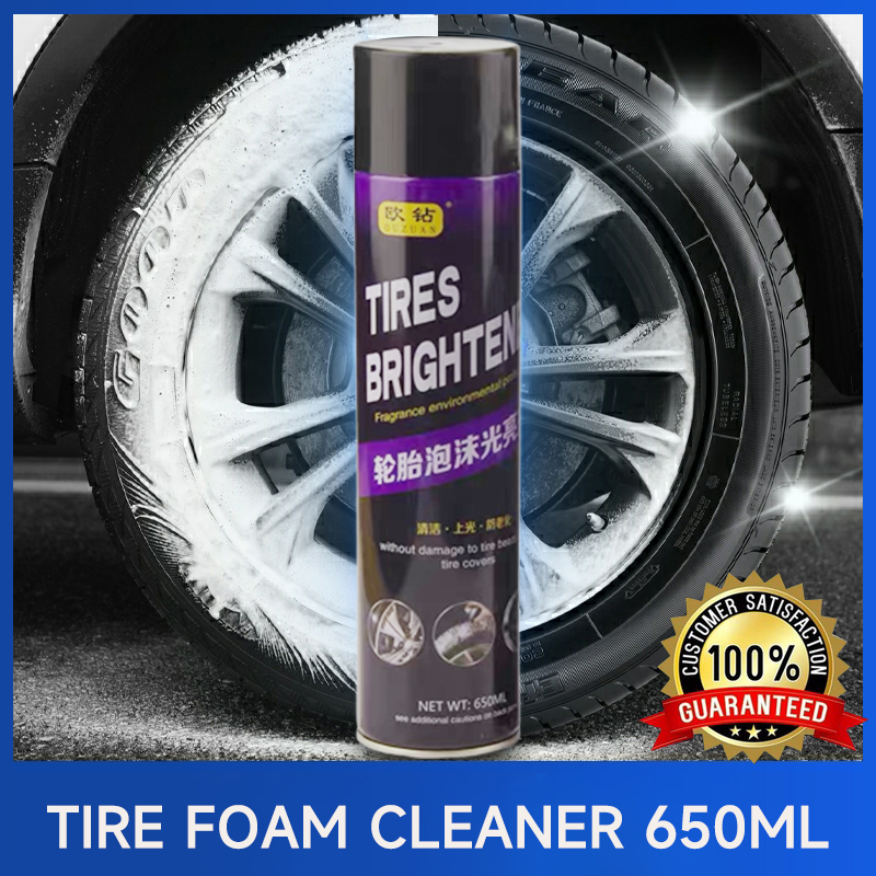 Tire Foam Cleaner 650ml Car tire black retreading maintenance motor ...