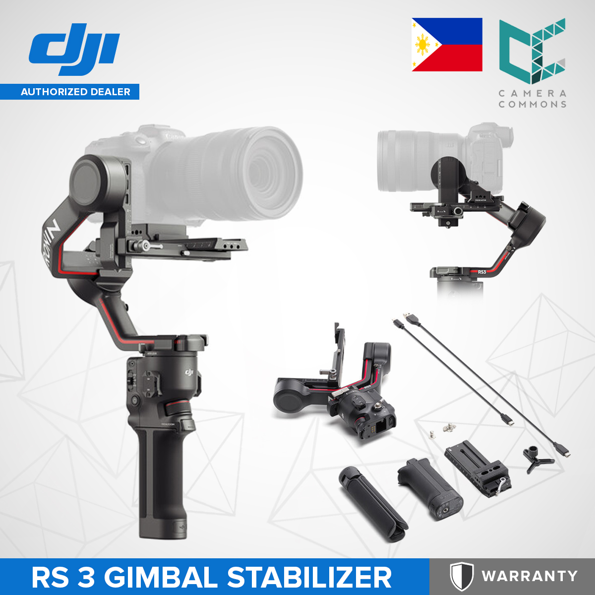 DJI RS 3 Gimbal Stabilizer for Cameras Videography Studio Indoor