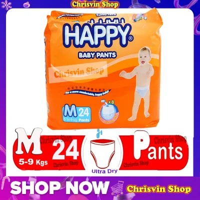 Happy Pants Baby Diaper Econo PACK - Medium- 24PCS