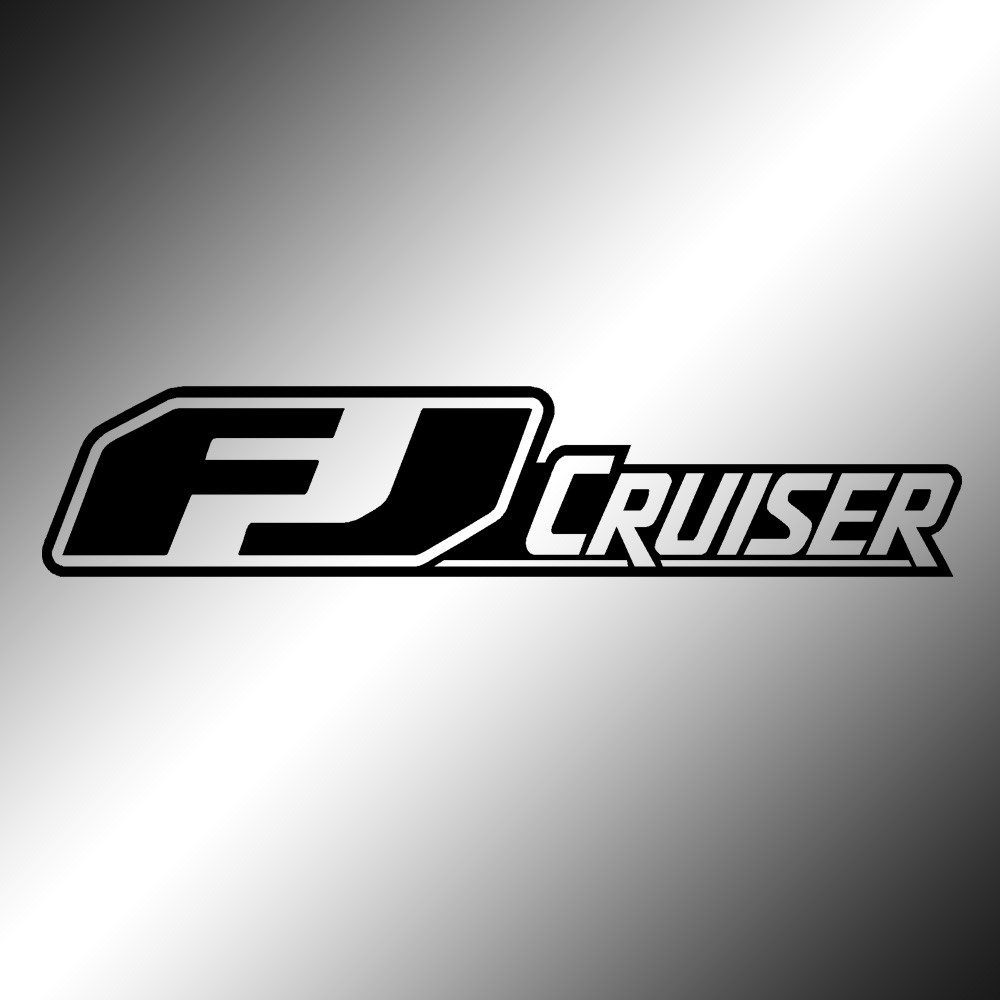 Sticker (1) Toyota FJ Cruiser Logo Weather Proof Diecut Decal 6