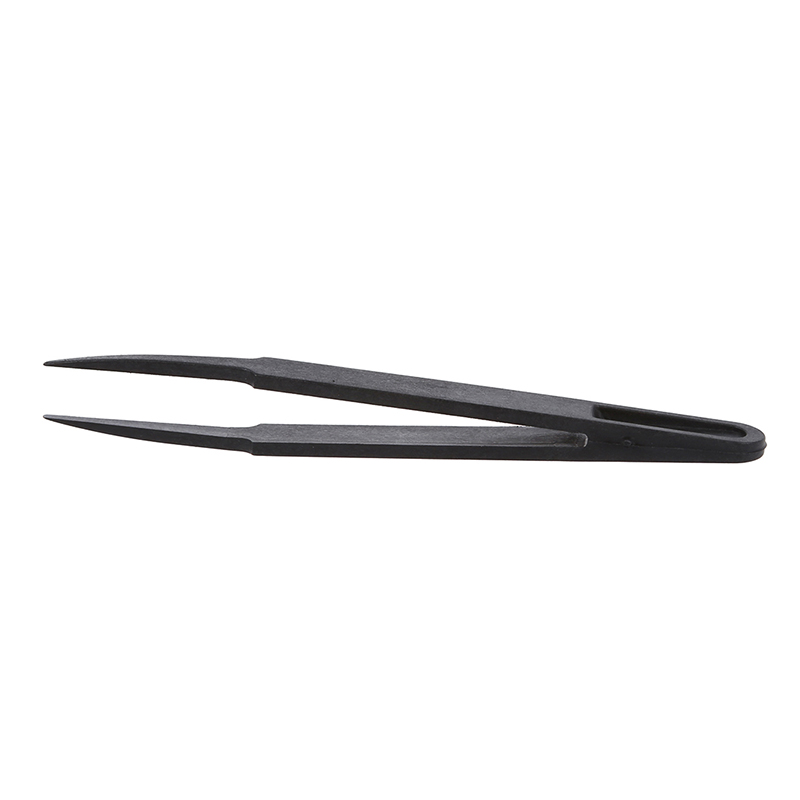 Black Plastic Anti-static Tweezers Repair Tool