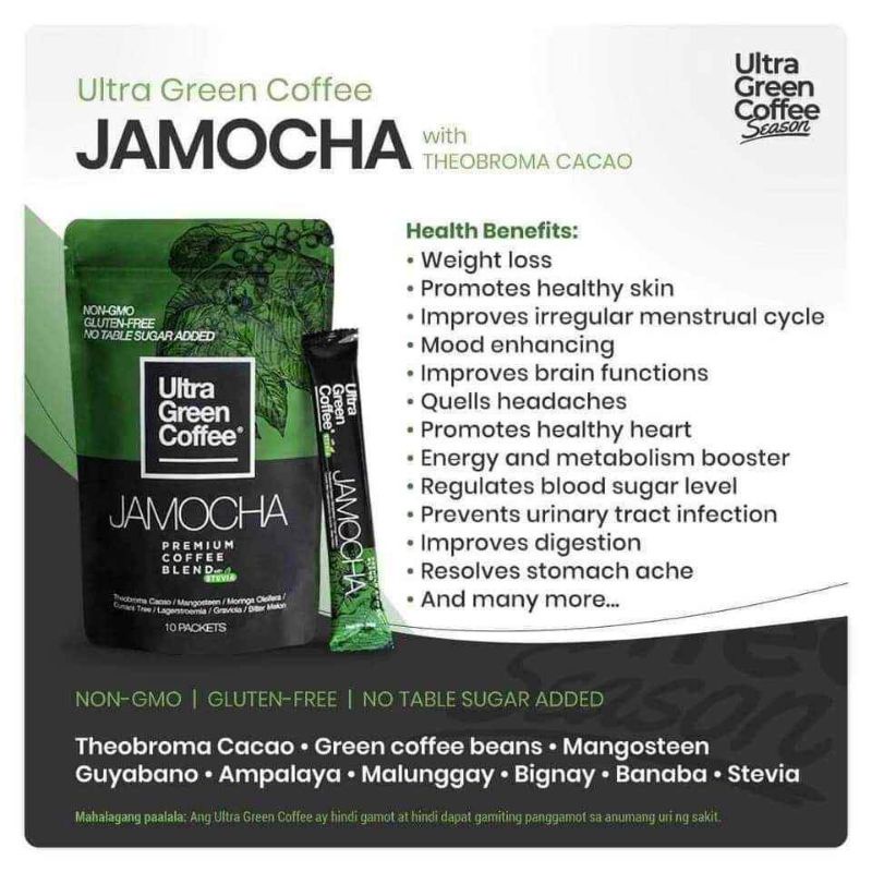 FREE Shipping UGC Ultra Green Coffee Jamocha Lazada PH