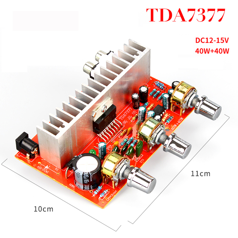 VALERIE Bảng Mạch Khuếch Đại Âm Thanh Kỹ Thuật Số TDA7377 Kênh 40W + 40W 2.0 Cho Xe Hơi, Amplificador