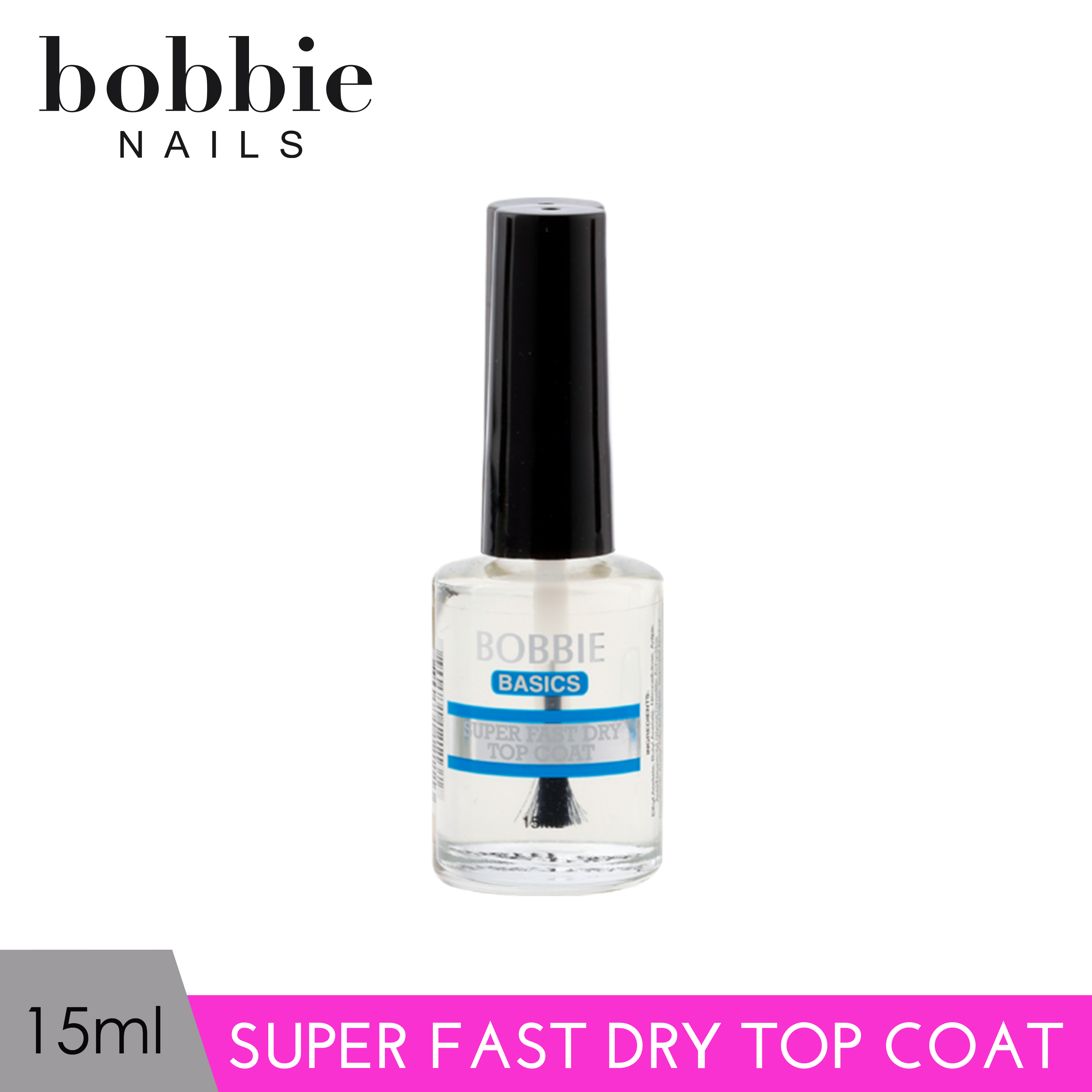 Bobbie Nails Nail Basics Super Fast Dry Top Coat 15ml | Lazada PH
