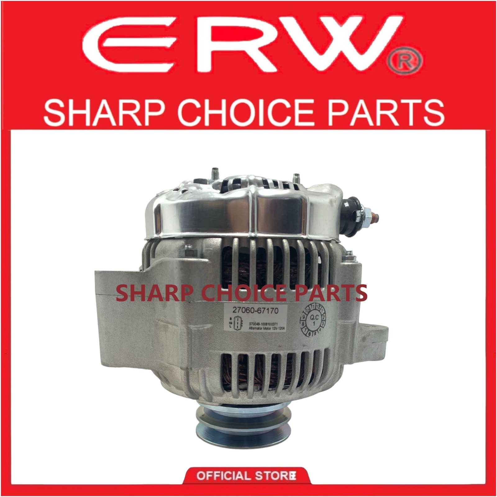 銀箔の額 Parts# 2706075370 2706075370 Auto alternator 1pc/pack HUUUGE-PARRR