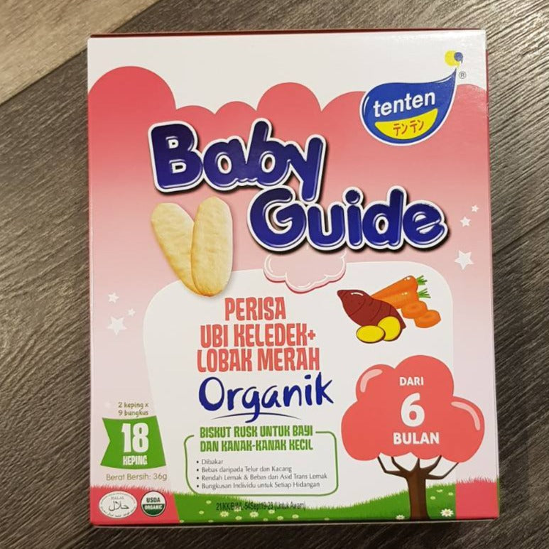 Tenten Organic Baby Guide Rice Rusk 6m+ BB March & April 2023 Lazada PH