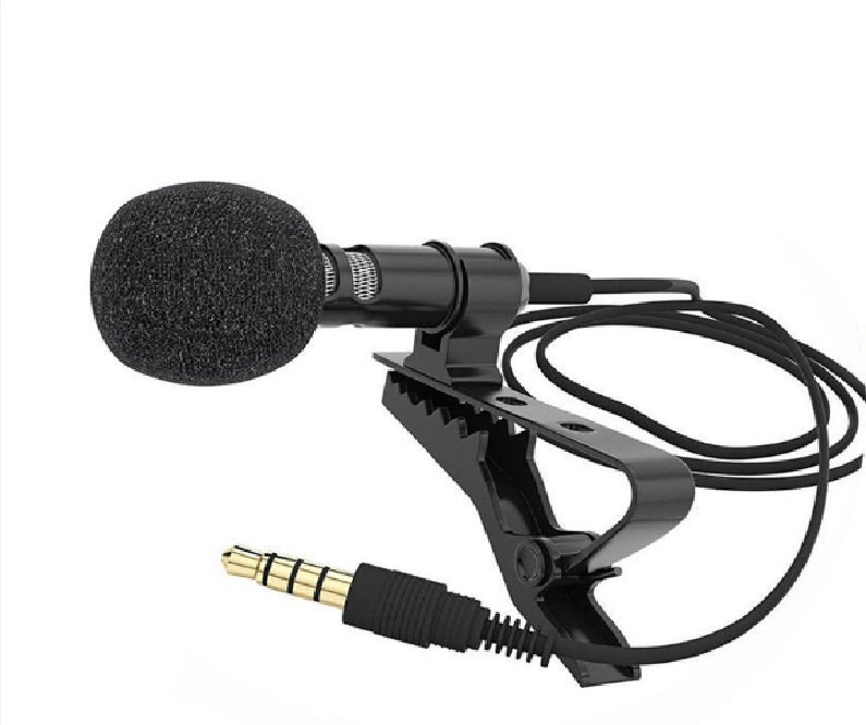 Lucky 3.5mm mini Jack Microphone Tie Clipon Lapel Microfono Mic for