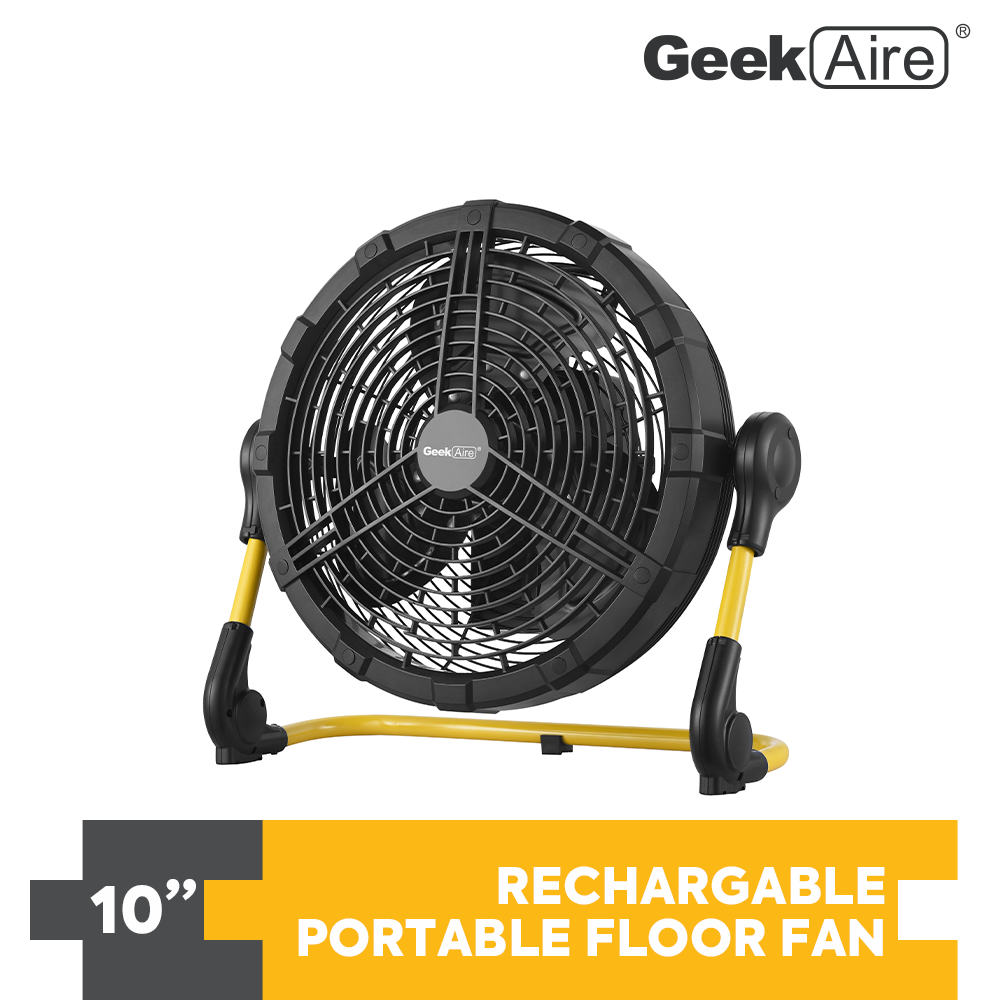 Geek Aire Rechargeable Portable 10'' Floor Fan Lazada PH