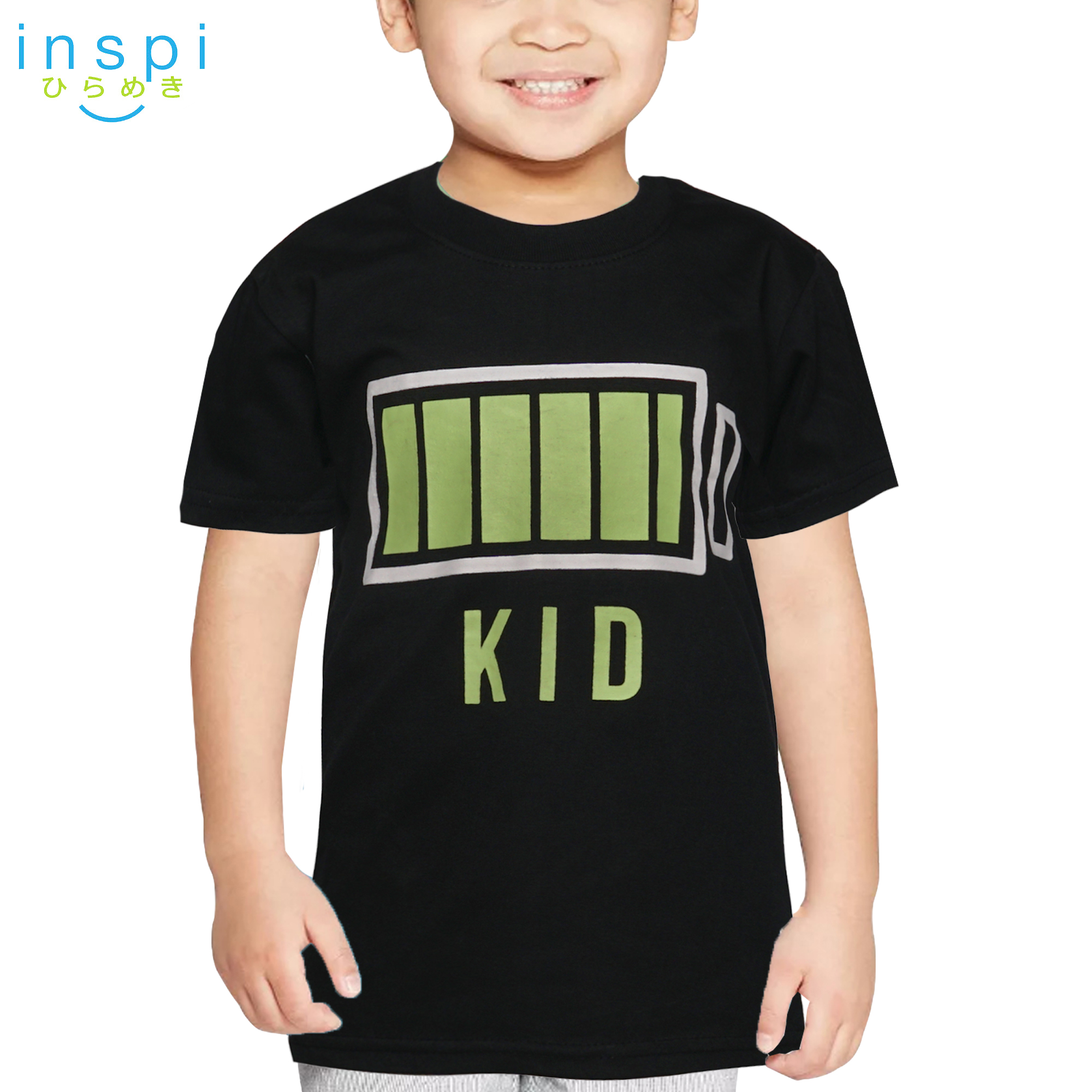 INSPI Kids Boys Kid (Black) Tshirt Top shirt top tees t shirt tops short  sleeves for boys shirts clothing clothes sale | Lazada PH