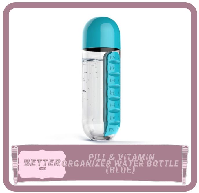 Better One Pill & Vitamin Organizer Water Bottle (Blue) Lazada PH