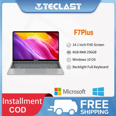 【Study/Work laptop 】Teclast Official F7Plus Laptop Brand new 14 inch FHD IPS Screen Windows 10 Intel Gemini Lake N4100 CPU 8GB/12GB RAM 256GB SSD 38Wh Thin Notebook For School Loptop Sale Brand New Original Authentic Online Learning gaming Computer PC