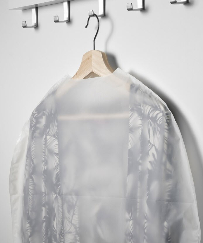 RENSHACKA clothes cover, transparent white - IKEA