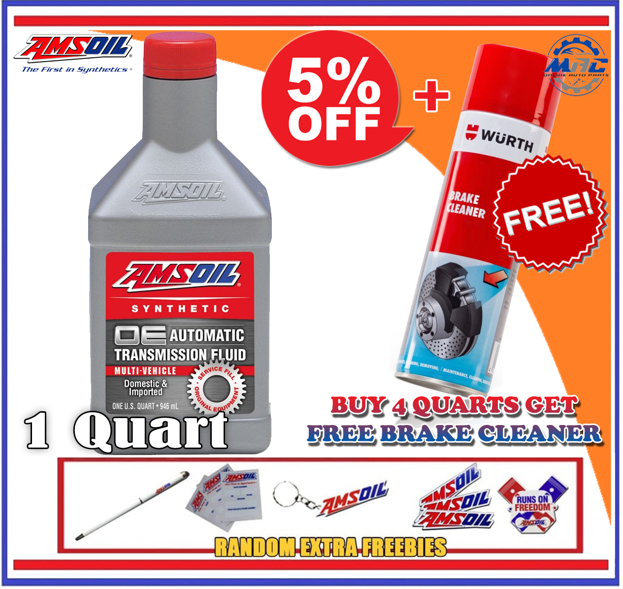 AMSOIL OE MultiVehicle Synthetic Automatic Transmission Fluid ATF 1