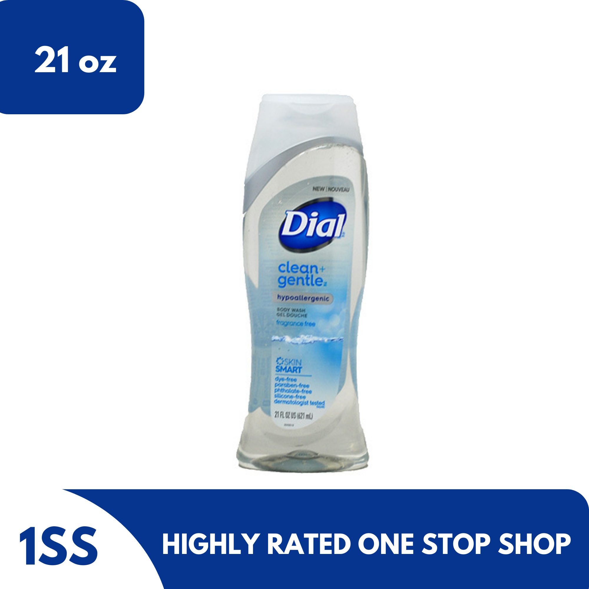 Dial Clean + Gentle Hypoallergenic Body Wash, 21oz Lazada PH