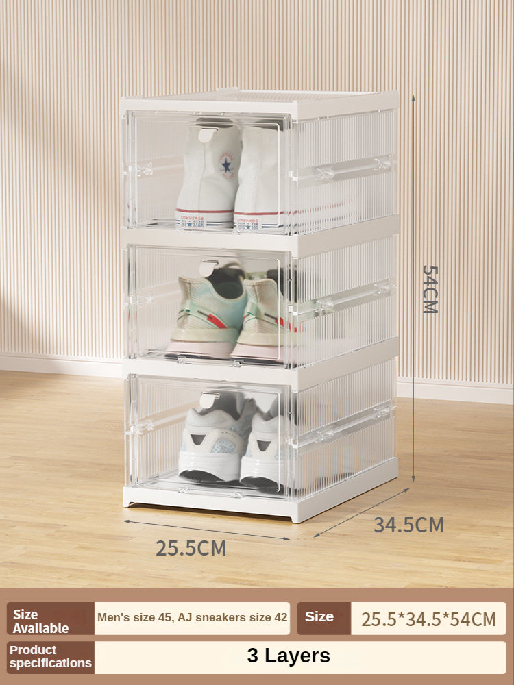【Fan's tone】Multilayer Shoe Rack for Hallway Dustproof Shoe