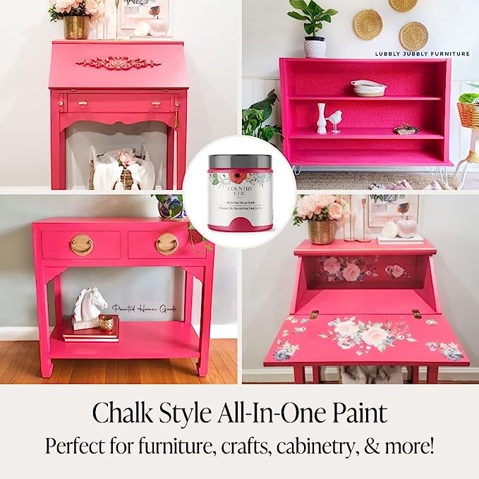  Chalk Style Paint - for Furniture, Home Decor, Crafts