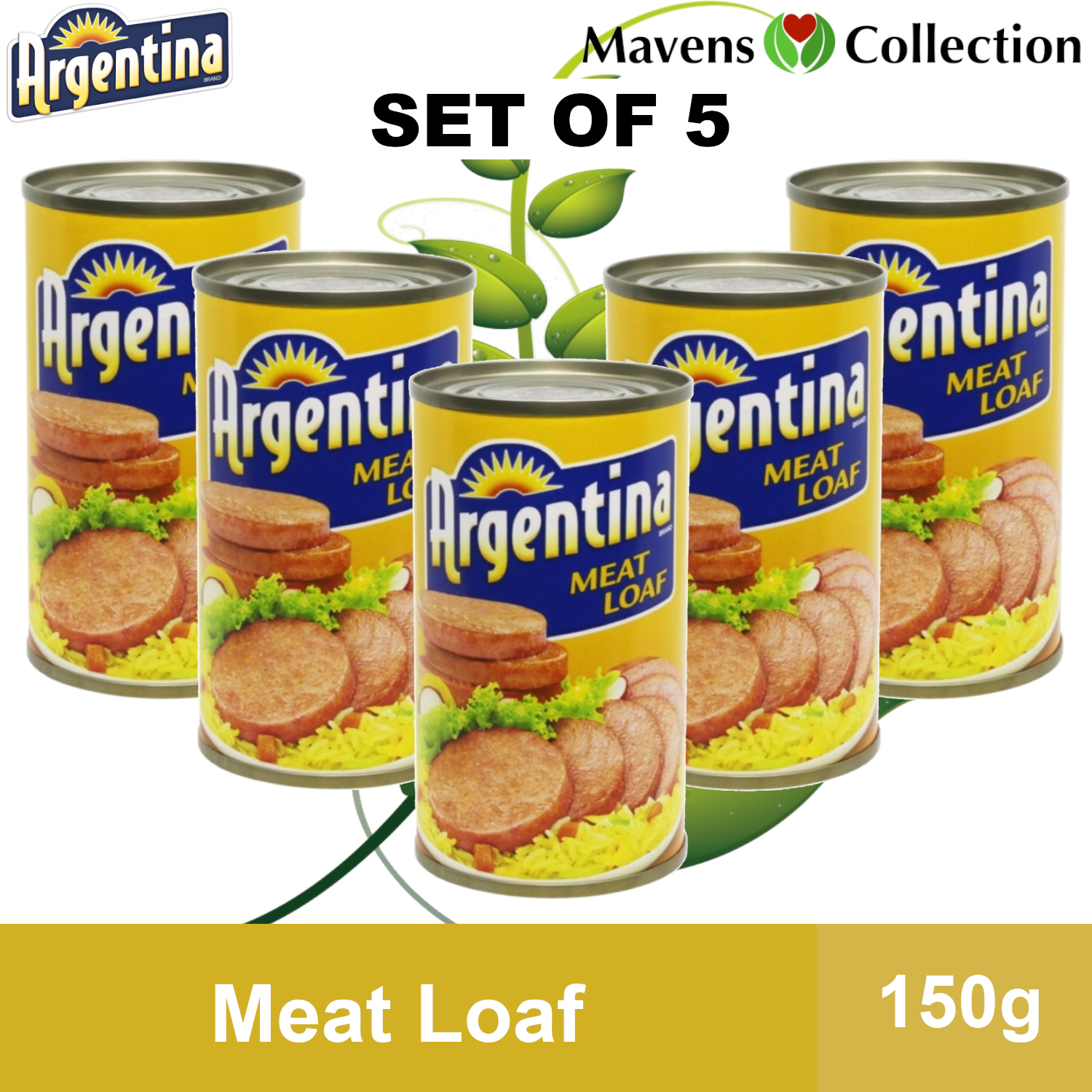 Argentina Meat Loaf 150g (Set of 5) by Mavens Collection Lazada PH