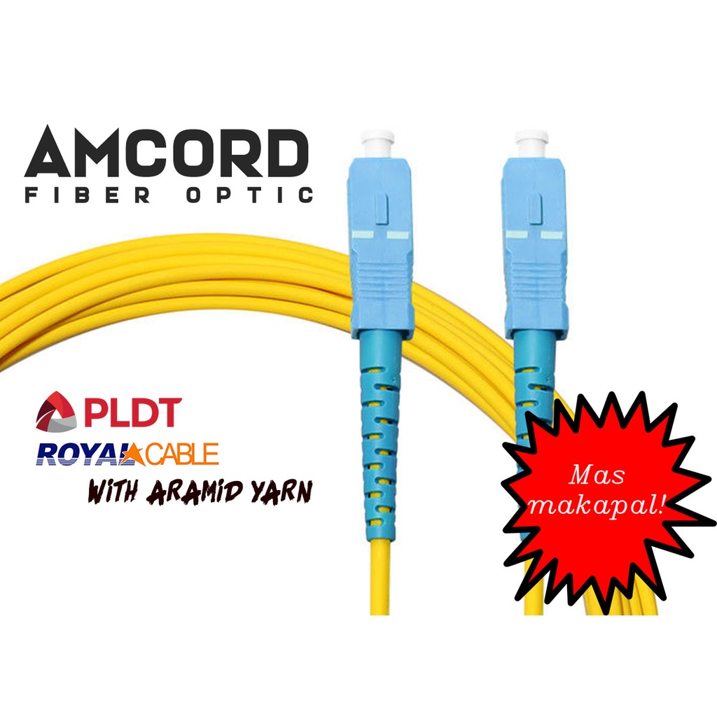 Fiber Optic Patch Cord/Cable PLDT Compatible SCUPC to UPC Blue