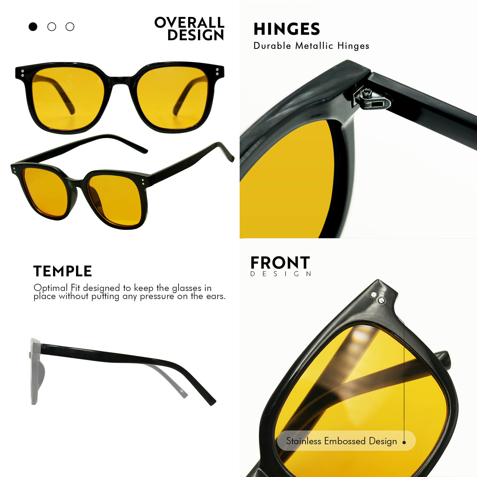 2023 New Trendy Fashionable Sunglasses With Hooded Curtain For Men And Women  Uv Protection Glasses With Case - Temu